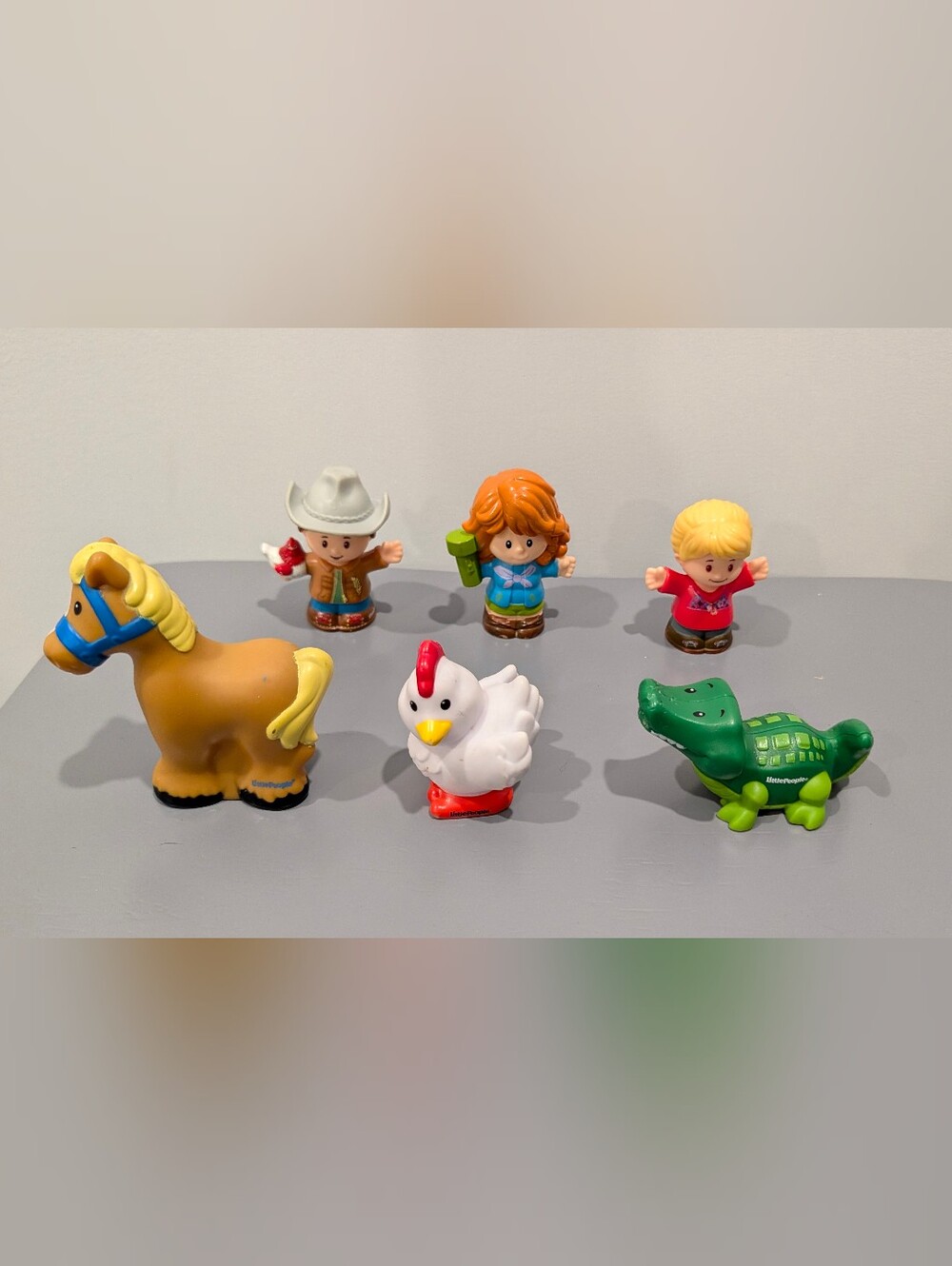 Fisher-Price Little People Mixed Lot – Farm Animals & Characters (6 Figures)
